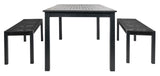 Safavieh Aquina Dining Set Black Wood PAT7081C