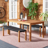 Safavieh Aquina Dining Set Natural / Black  Wood PAT7081E