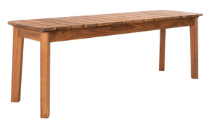 Europa Dining Set - Elegant Outdoor Acacia Table & Benches with Umbrella Hole for Backyard Fun