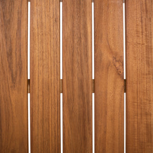 Europa Dining Set - Elegant Outdoor Acacia Table & Benches with Umbrella Hole for Backyard Fun