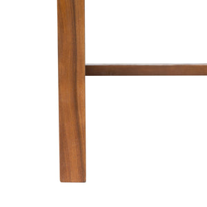 Hikaru Dining Set – Rustic Acacia Wood Outdoor Dining Ensemble with Umbrella Opening for Comfort