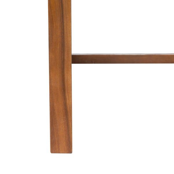 Hikaru Dining Set – Rustic Acacia Wood Outdoor Dining Ensemble with Umbrella Opening for Comfort