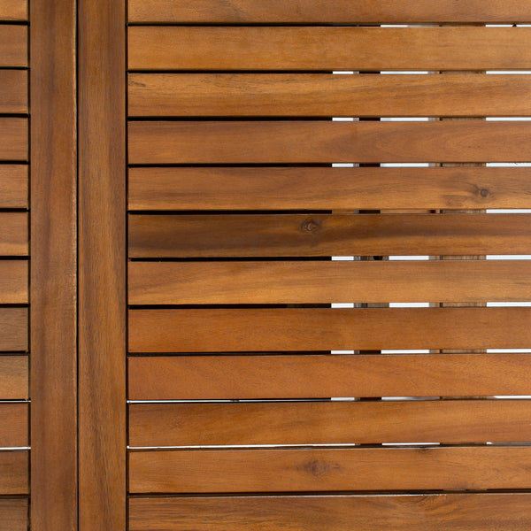 Hikaru Dining Set – Rustic Acacia Wood Outdoor Dining Ensemble with Umbrella Opening for Comfort