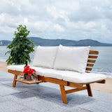 Safavieh Emely Outdoor Daybed Natural / Beige Wood / Polyester PAT7300A