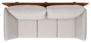 Safavieh Emely Outdoor Daybed Natural / Light Grey Wood / Polyester PAT7300E