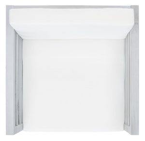 Safavieh Kinnell Outdoor Armchair Grey Wood/Beige Cushion Wood / Polyester PAT7301B