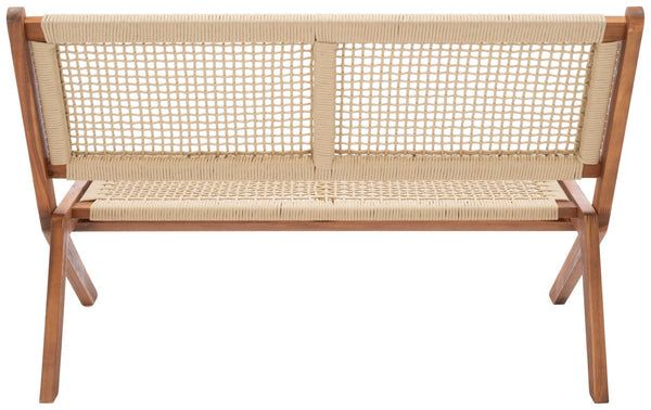 Safavieh Kobina Outdoor Bench Natural/Natural Rope Wood / Nylon Rope PAT7304A