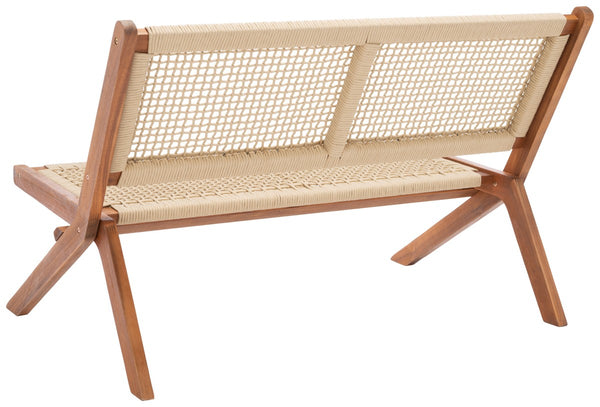 Safavieh Kobina Outdoor Bench Natural/Natural Rope Wood / Nylon Rope PAT7304A