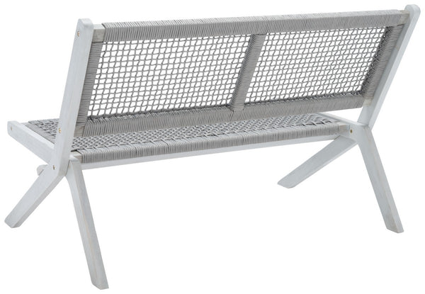 Safavieh Kobina Outdoor Bench Grey/Grey Rope Wood / Nylon Rope PAT7304B