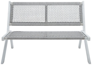 Safavieh Kobina Outdoor Bench Grey/Grey Rope Wood / Nylon Rope PAT7304B