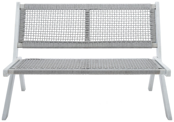 Safavieh Kobina Outdoor Bench Grey/Grey Rope Wood / Nylon Rope PAT7304B