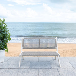 Safavieh Kobina Outdoor Bench Grey/Grey Rope Wood / Nylon Rope PAT7304B