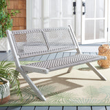 Safavieh Kobina Outdoor Bench Grey/Grey Rope Wood / Nylon Rope PAT7304B