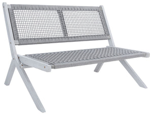 Safavieh Kobina Outdoor Bench Grey/Grey Rope Wood / Nylon Rope PAT7304B