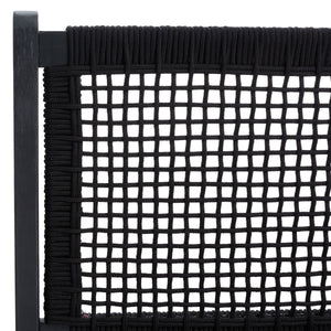 Safavieh Kobina Outdoor Bench Black/Black Rope Wood / Nylon Rope PAT7304C