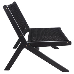 Safavieh Kobina Outdoor Bench Black/Black Rope Wood / Nylon Rope PAT7304C