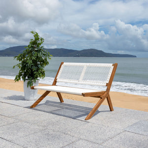 Safavieh Kobina Outdoor Bench Natural/White Rope Wood / Nylon Rope PAT7304D