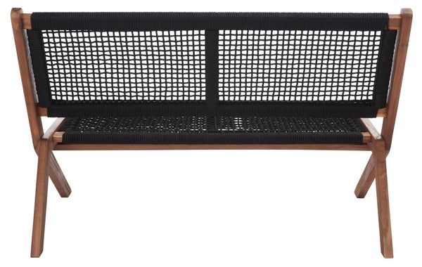 Safavieh Kobina Outdoor Bench Natural/Black Rope Wood / Nylon Rope PAT7304E