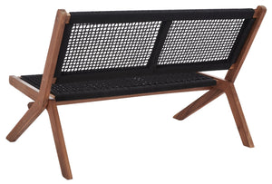 Safavieh Kobina Outdoor Bench Natural/Black Rope Wood / Nylon Rope PAT7304E