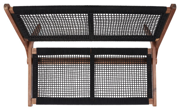 Safavieh Kobina Outdoor Bench Natural/Black Rope Wood / Nylon Rope PAT7304E