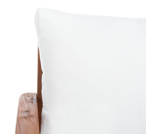 Castalia 4 Piece Outdoor Living Set: Plush Beige Cushions & Natural Finish for Stylish Entertaining