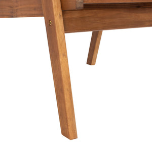 Castalia 4 Piece Outdoor Living Set: Plush Beige Cushions & Natural Finish for Stylish Entertaining