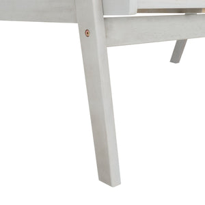 Safavieh Castalia 4Pc Outdoor Living Set Grey Wood/Beige Cushion Wood / Polyester PAT7305B-2BX