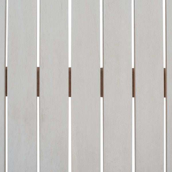 Safavieh Castalia 4Pc Outdoor Living Set Grey Wood/Beige Cushion Wood / Polyester PAT7305B-2BX