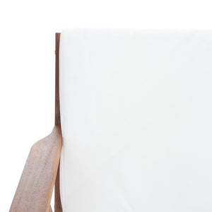 Safavieh Dryad 5Pc Outdoor Living Set Natural/Beige Cushion Wood / Polyester PAT7306A-2BX