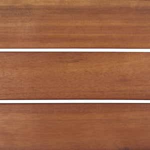 Safavieh Dryad 5Pc Outdoor Living Set Natural Wood/Light Grey Cushion Wood / Polyester PAT7306E-2BX