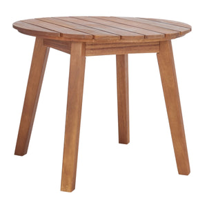 Safavieh Dryad 5Pc Outdoor Living Set Natural Wood/Light Grey Cushion Wood / Polyester PAT7306E-2BX