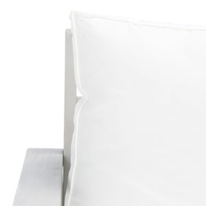 Safavieh Loanna 6Pc Outdoor Living Set Grey Wood/Beige Cushion Wood / Polyester PAT7307B-2BX