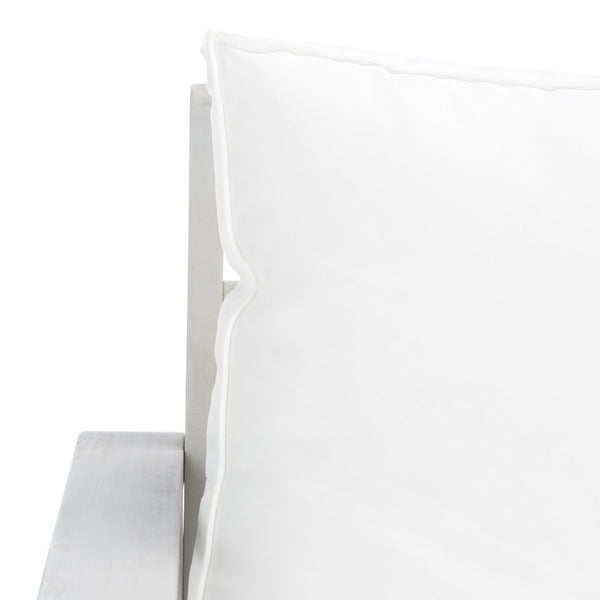 Safavieh Loanna 6Pc Outdoor Living Set Grey Wood/Beige Cushion Wood / Polyester PAT7307B-2BX