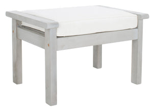 Safavieh Loanna 6Pc Outdoor Living Set Grey Wood/Beige Cushion Wood / Polyester PAT7307B-2BX