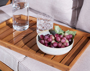 Safavieh Loanna 6Pc Outdoor Living Set Natural Wood/Light Grey Cushion Wood / Polyester PAT7307E-2BX