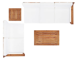 Catryn 4 Piece Outdoor Living Set - Chic Patio Furniture with Plush Cushions for Stylish Gatherings