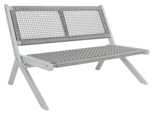 Safavieh Kobina 5Pc Outdoor Living Set Grey/Grey Rope Wood / Nylon Rope PAT7314B-2BX