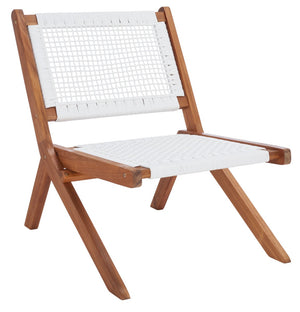 Safavieh Kobina 5Pc Outdoor Living Set Natural/White Rope Wood / Nylon Rope PAT7314D-2BX