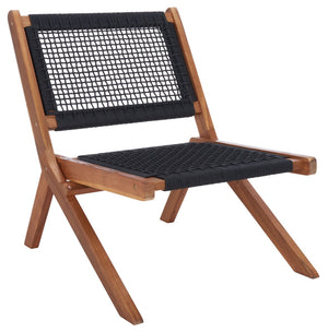 Safavieh Kobina 5Pc Outdoor Living Set Natural/Black Rope Wood / Nylon Rope PAT7314E-2BX