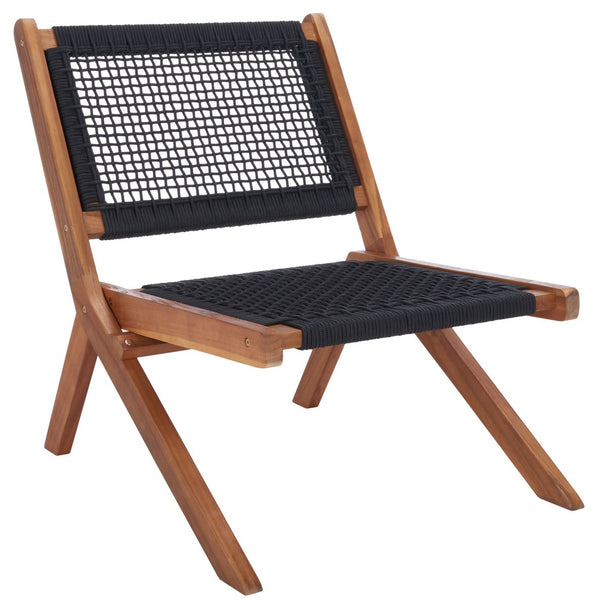 Safavieh Kobina 5Pc Outdoor Living Set Natural/Black Rope Wood / Nylon Rope PAT7314E-2BX