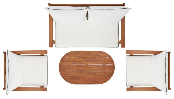 Safavieh Deacon 4 Pc Living Set PAT7318A