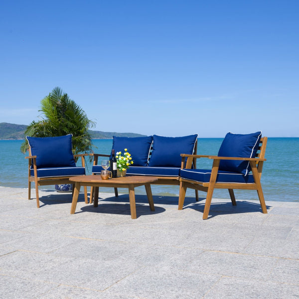 Safavieh Deacon 4 Pc Living Set PAT7318B