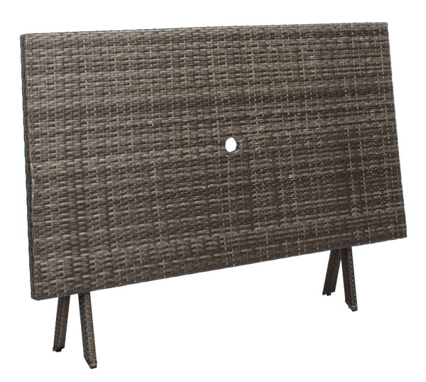 Akita Folding Table - Stylish Outdoor Dining Solution with Umbrella Cut-Out for Chic Gatherings