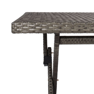 Akita Folding Table - Stylish Outdoor Dining Solution with Umbrella Cut-Out for Chic Gatherings
