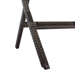 Akita Folding Table - Stylish Outdoor Dining Solution with Umbrella Cut-Out for Chic Gatherings