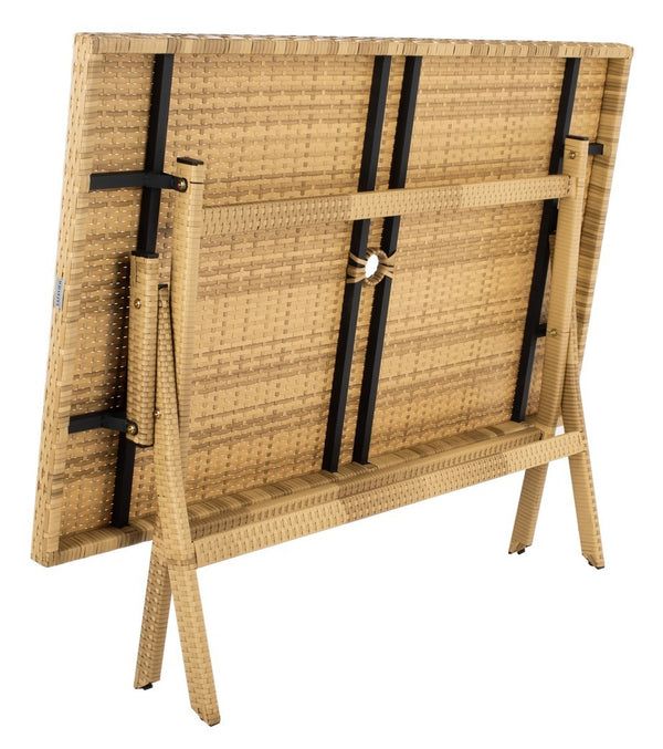 Akita Folding Table - Stylish Outdoor Dining Solution with Umbrella Cut-Out for Chic Gatherings