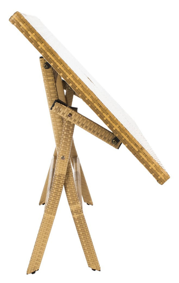 Akita Folding Table - Stylish Outdoor Dining Solution with Umbrella Cut-Out for Chic Gatherings