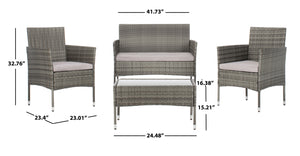 Abdul 4 Piece Living Set in 