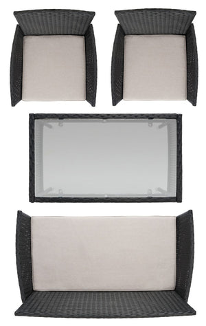 Safavieh Abdul 4Piece Living Set PAT7504E