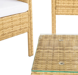 Aboka 4 Piece Living Set - Elegant Patio Furniture for Stylish Gatherings and Relaxing Moments